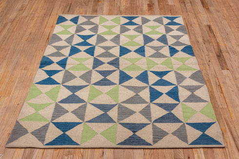 Vintage Kilim Area Rug (4' x 5')