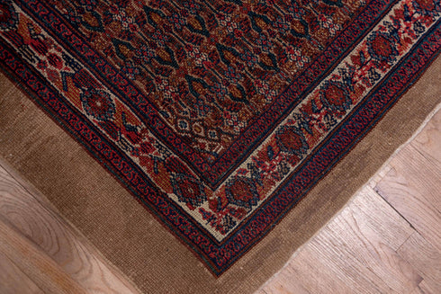 Antique Cam Hamadan Runner Rug (3' x 14')