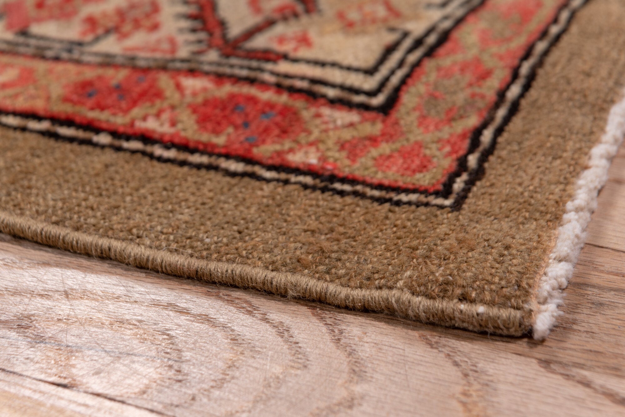 3' x 17' one-of-a-kind handmade vintage Malayer runner rug. Color palette: blue, brown, gray, pink, red