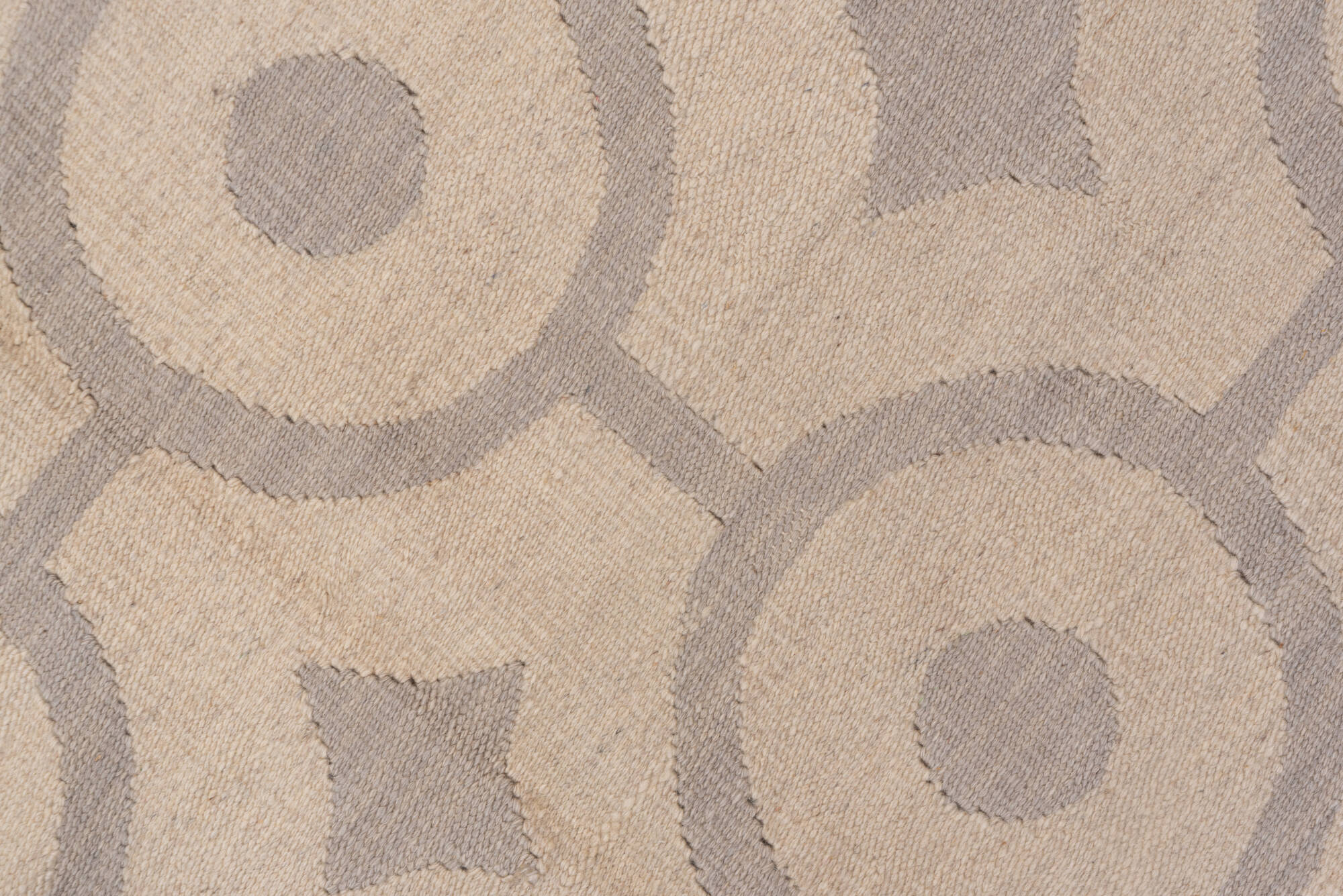 6' x 9' one-of-a-kind handmade vintage Kilim medium size rug. Color palette: brown, gainsboro, gray, light gray, off-white