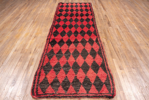 Vintage Moroccan Runner Rug (3' x 11')