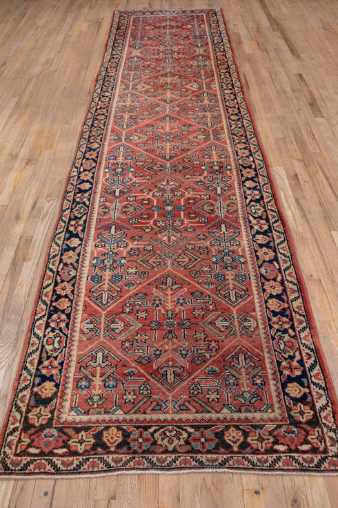 Antique Mahal Runner Rug (3' x 15')