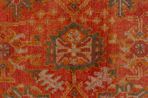 Antique Oushak Runner Rug (3' x 13')