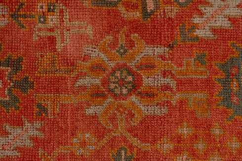 Antique Oushak Runner Rug (3' x 13')