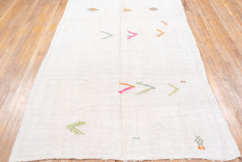 Vintage Hemp Kilim Area Rug (5' x 13')