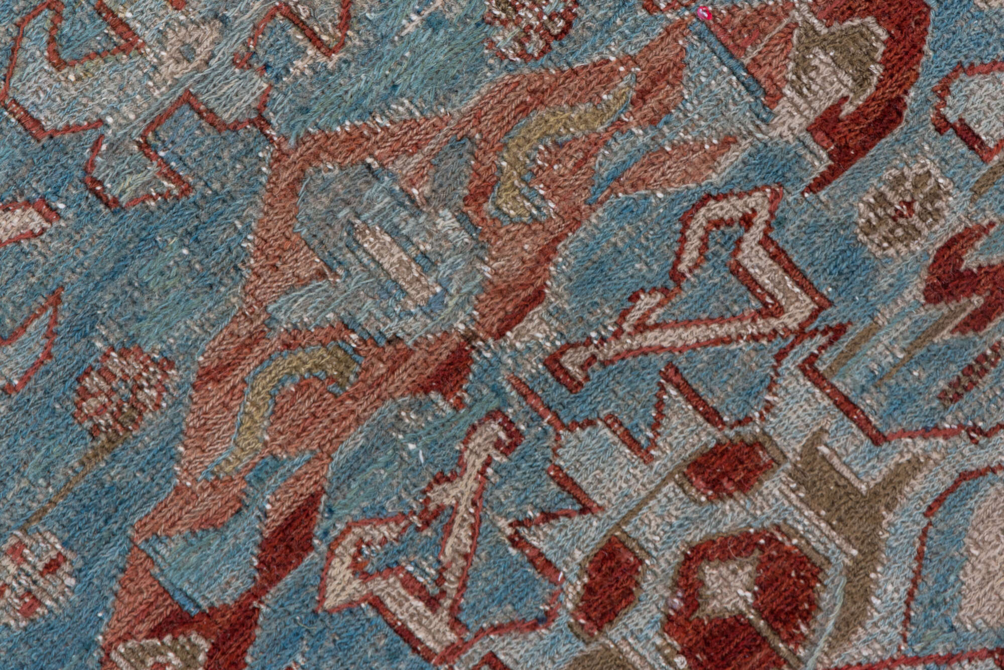 3' x 5' one-of-a-kind handmade vintage Sumak small size rug. Color palette: brown, dark gray, dim gray, gainsboro, gray