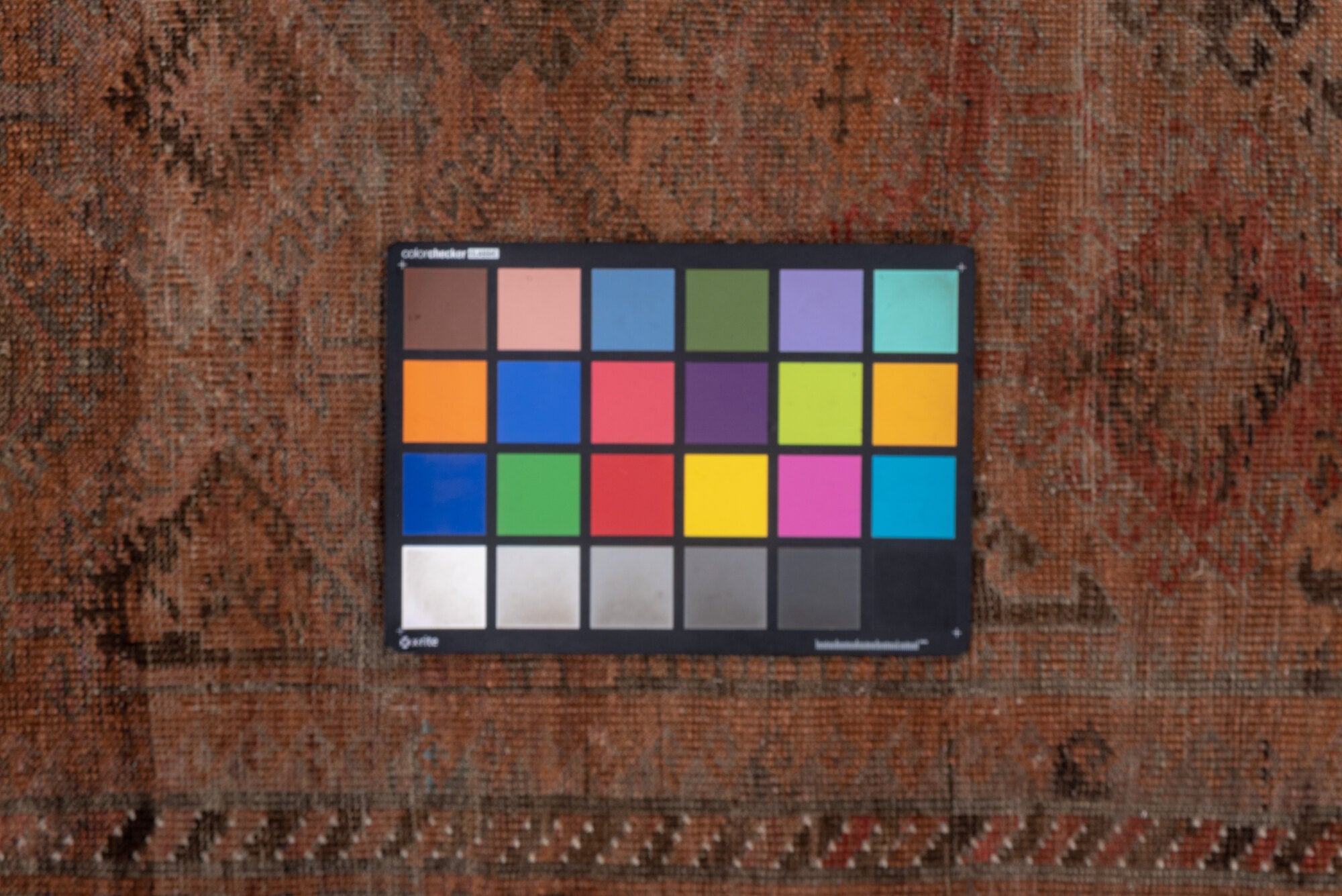 6' x 12' one-of-a-kind handmade vintage Belouch large size rug. Color palette: brown, gray, pink