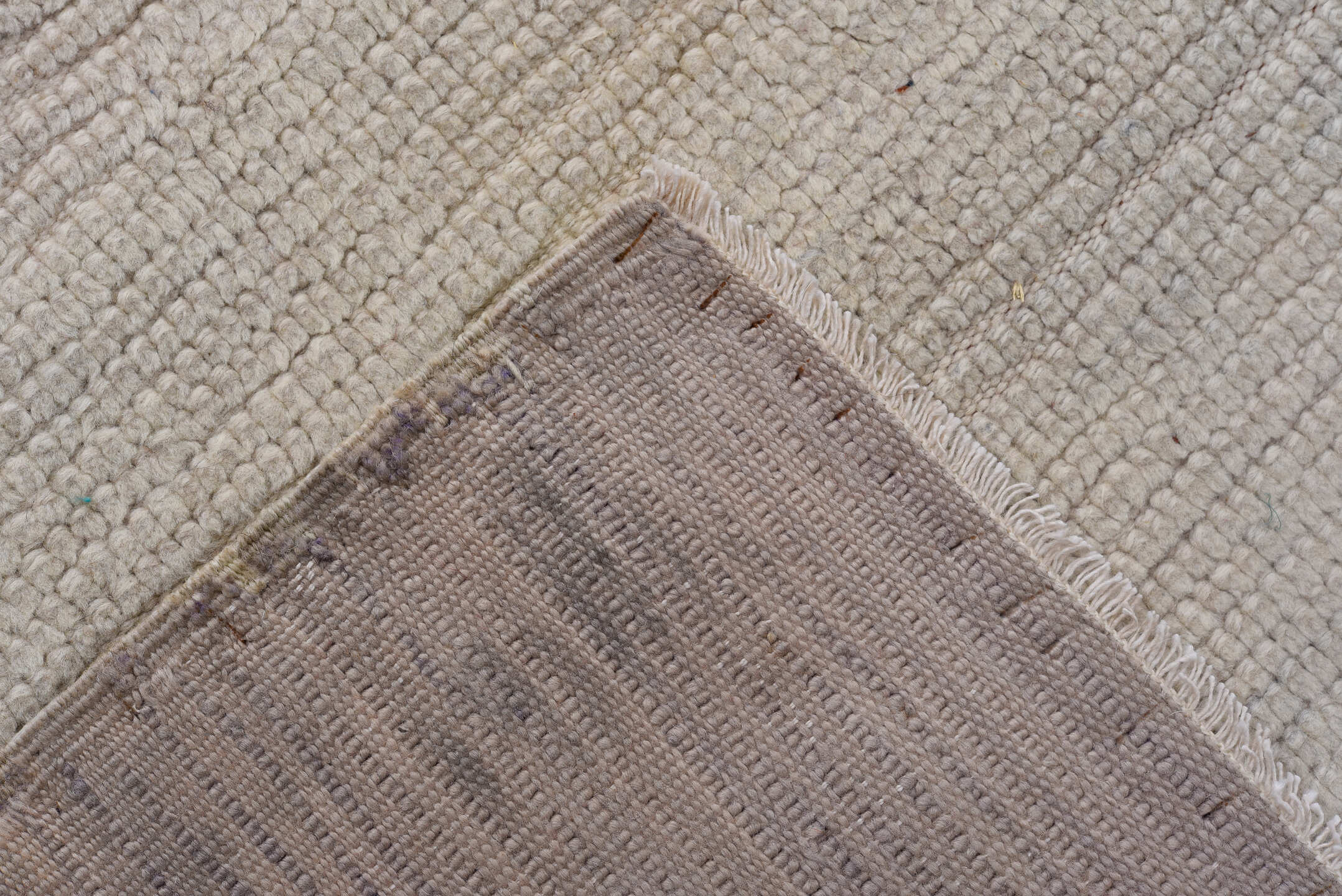 5' x 11' one-of-a-kind handmade vintage Moroccan rug. Color palette: dark gray, dim gray, gainsboro, gray, light gray