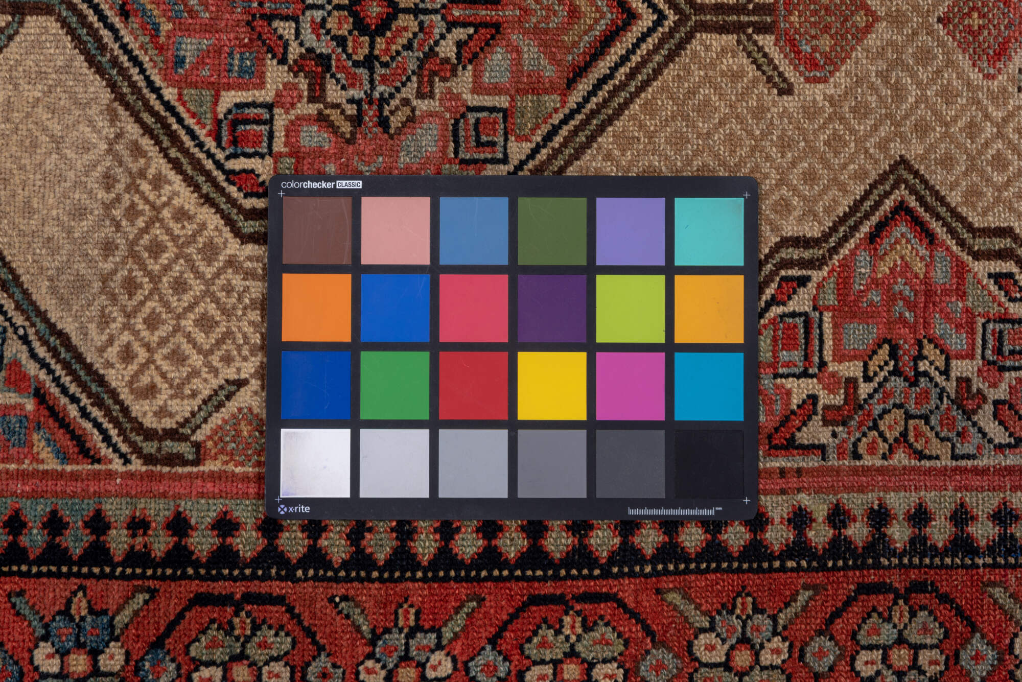 3' x 16' one-of-a-kind handmade vintage Cam Hamadan runner rug. Color palette: blue, brown, gray, light gray, pink, red