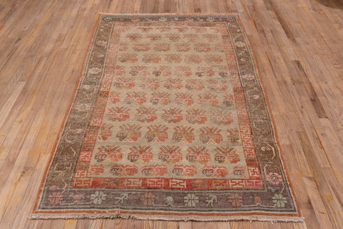Antique Khotan Area Rug (4' x 7')