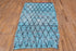 Vintage Rag Rug Runner Rug (3' x 7')