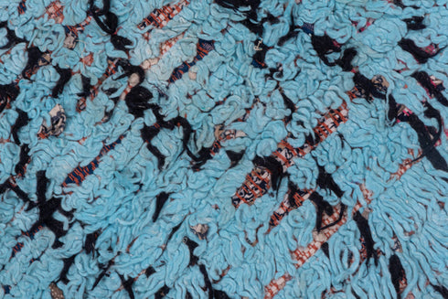 Vintage Rag Rug Runner Rug (3' x 7')