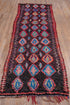 Vintage Rag Rug Runner Rug (3' x 10')