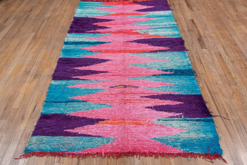 Vintage Flatweave Runner Rug (4' x 8')