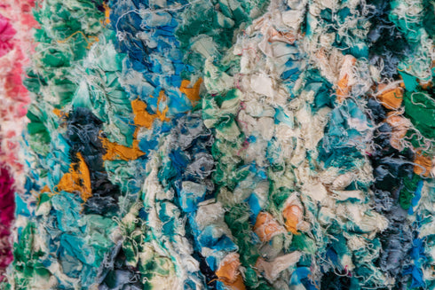 Vintage Rag Rug Area Rug (5' x 8')