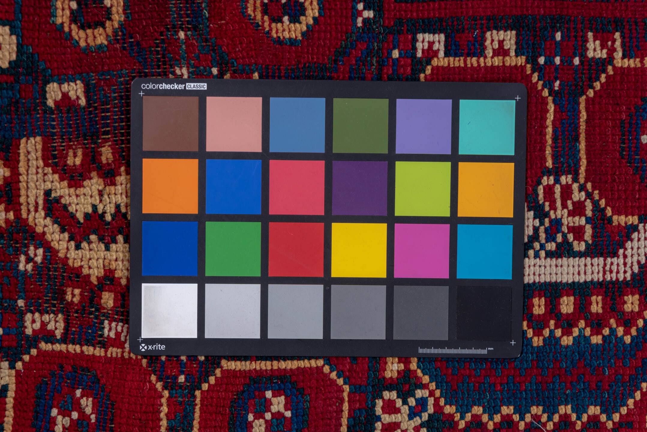 6' x 18' one-of-a-kind handmade vintage Moroccan rug. Color palette: red, pink, brown, blue, green, gray, light gray