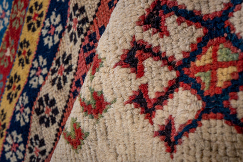 Antique Caucasian Runner Rug (4' x 8')