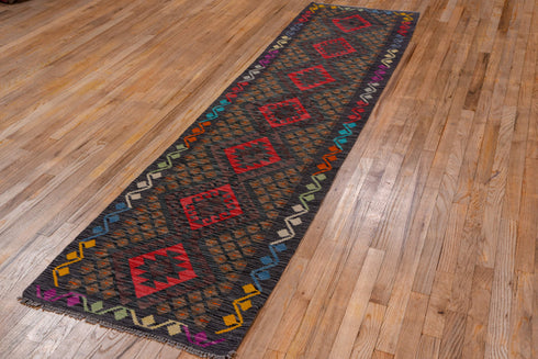 Vintage Kilim Runner Rug (2' x 9')