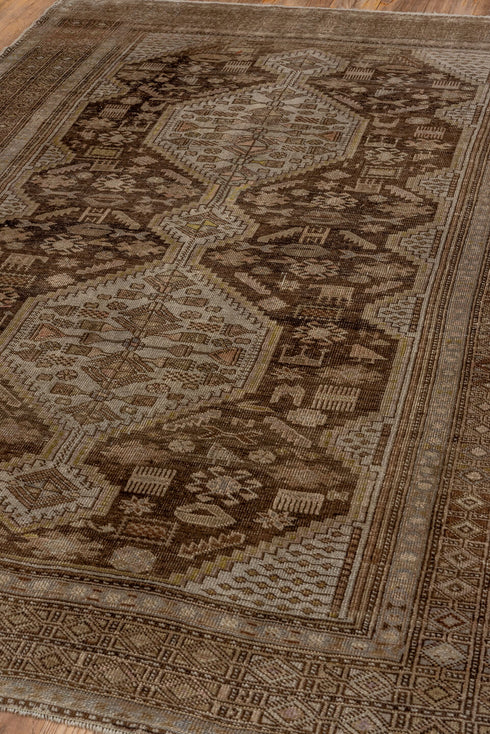 Antique Caucasian Area Rug (4' x 6')