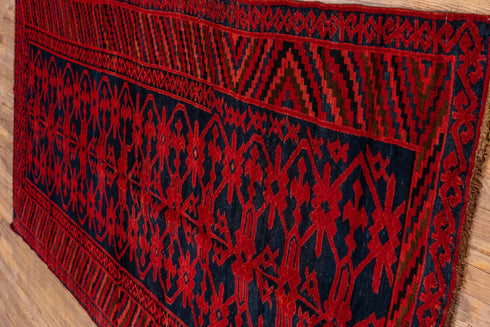 Antique Khotan Runner Rug (4' x 10')