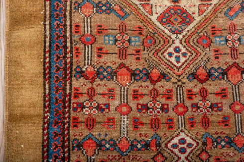 Antique Cam Hamadan Runner Rug (2' x 11')