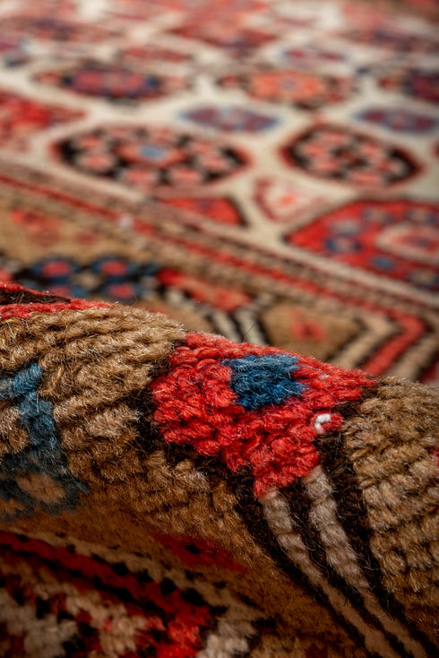 Antique Cam Hamadan Runner Rug (2' x 11')