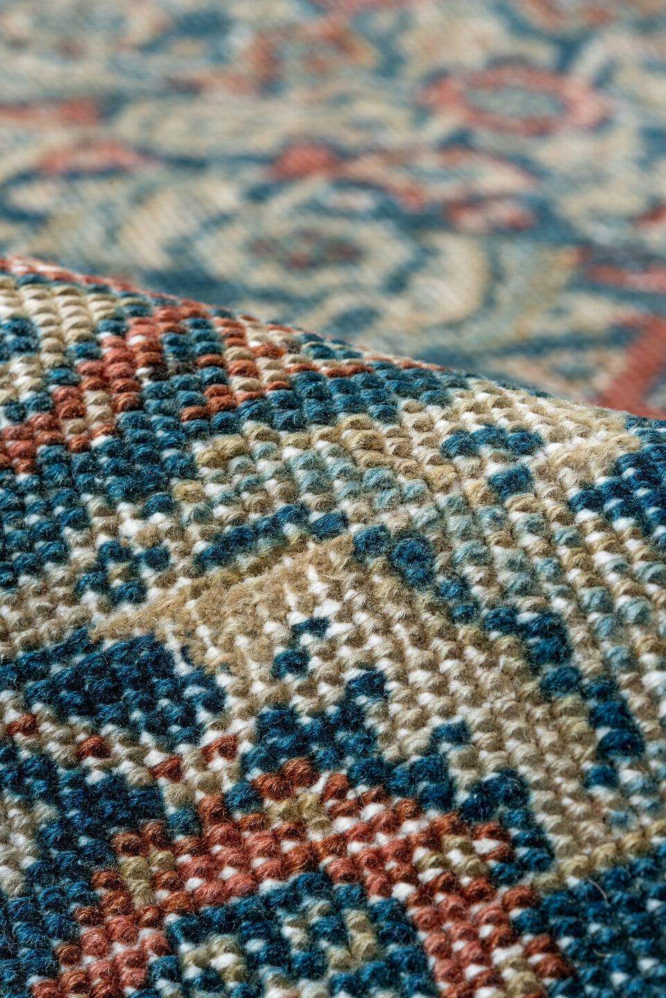 4' x 6' one-of-a-kind handmade vintage Farahan small size rug. Color palette: brown, gray, light gray, off-white, black