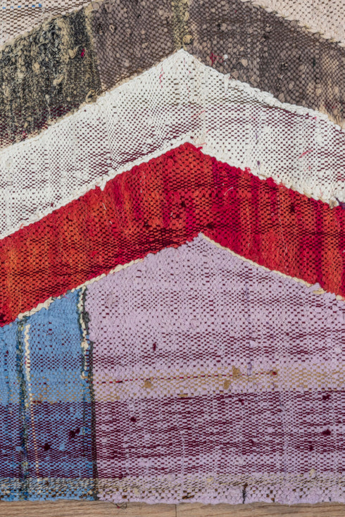 Vintage Rag Rug Area Rug (4' x 8')