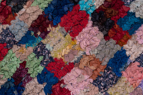 Vintage Rag Rug Area Rug (4' x 6')