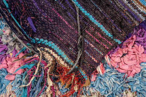 Vintage Rag Rug Area Rug (3' x 5')