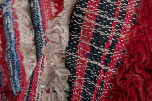 Vintage Rag Rug Runner Rug (2' x 6')