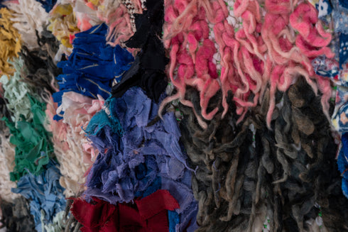 Vintage Rag Rug Area Rug (3' x 5')