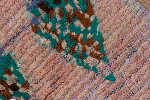 Vintage Rag Rug Runner Rug (2' x 6')