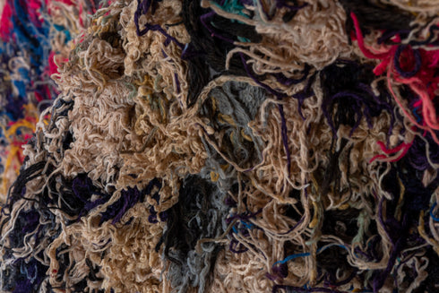 Vintage Rag Rug Area Rug (2' x 5')