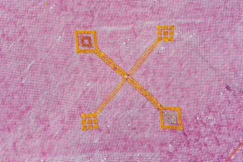 Vintage Cactus Kilim Area Rug (4' x 8')