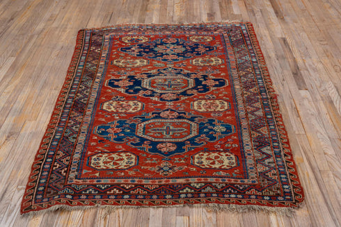 Antique Sumak Area Rug (4' x 6')
