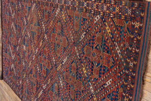 Antique Beshir Area Rug (5' x 10')