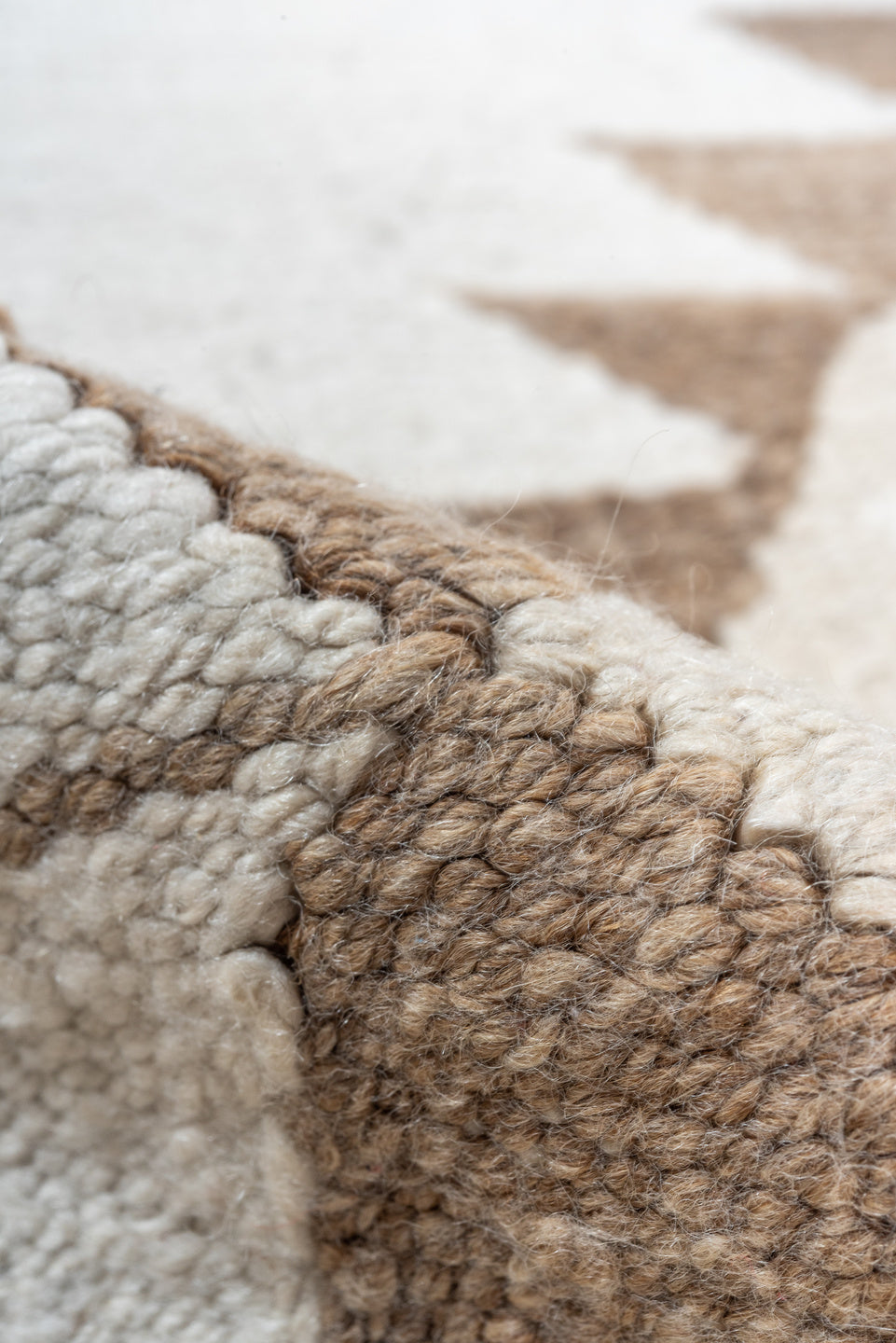 3' x 10' one-of-a-kind handmade vintage Kilim runner rug. Color palette: pink, gray, off-white, light gray, brown, gainsboro