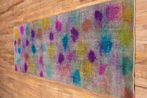 Vintage Overdyed Runner Rug (3' x 10')