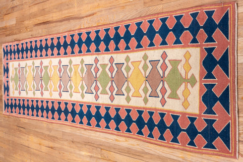 Vintage Oushak Runner Rug (2' x 9')