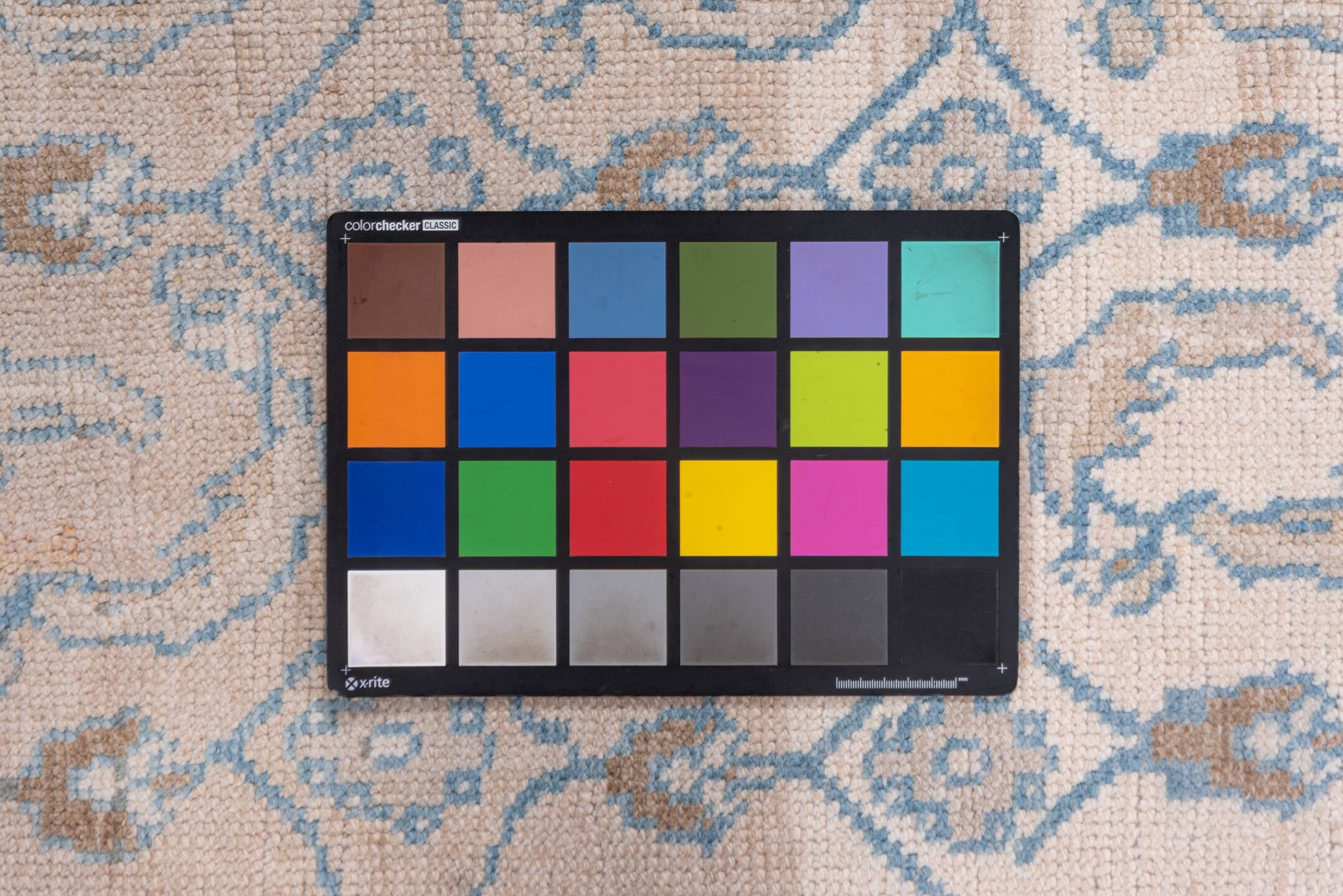 3' x 6' one-of-a-kind handmade vintage Oushak runner rug. Color palette: gray, light gray, off-white, pink, light blue