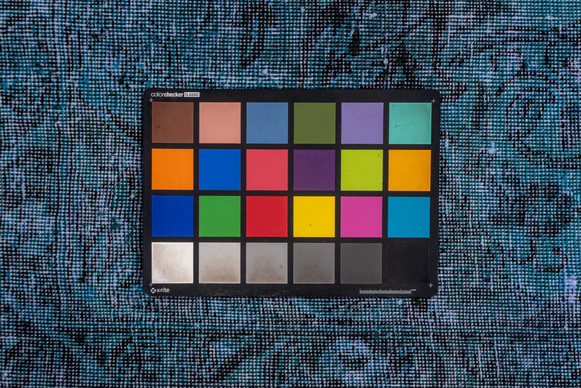 9' x 12' one-of-a-kind handmade vintage Overdyed large size rug. Color palette: blue, gray, light blue, light steel blue