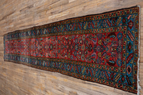 Vintage Heriz Runner Rug (2' x 13')