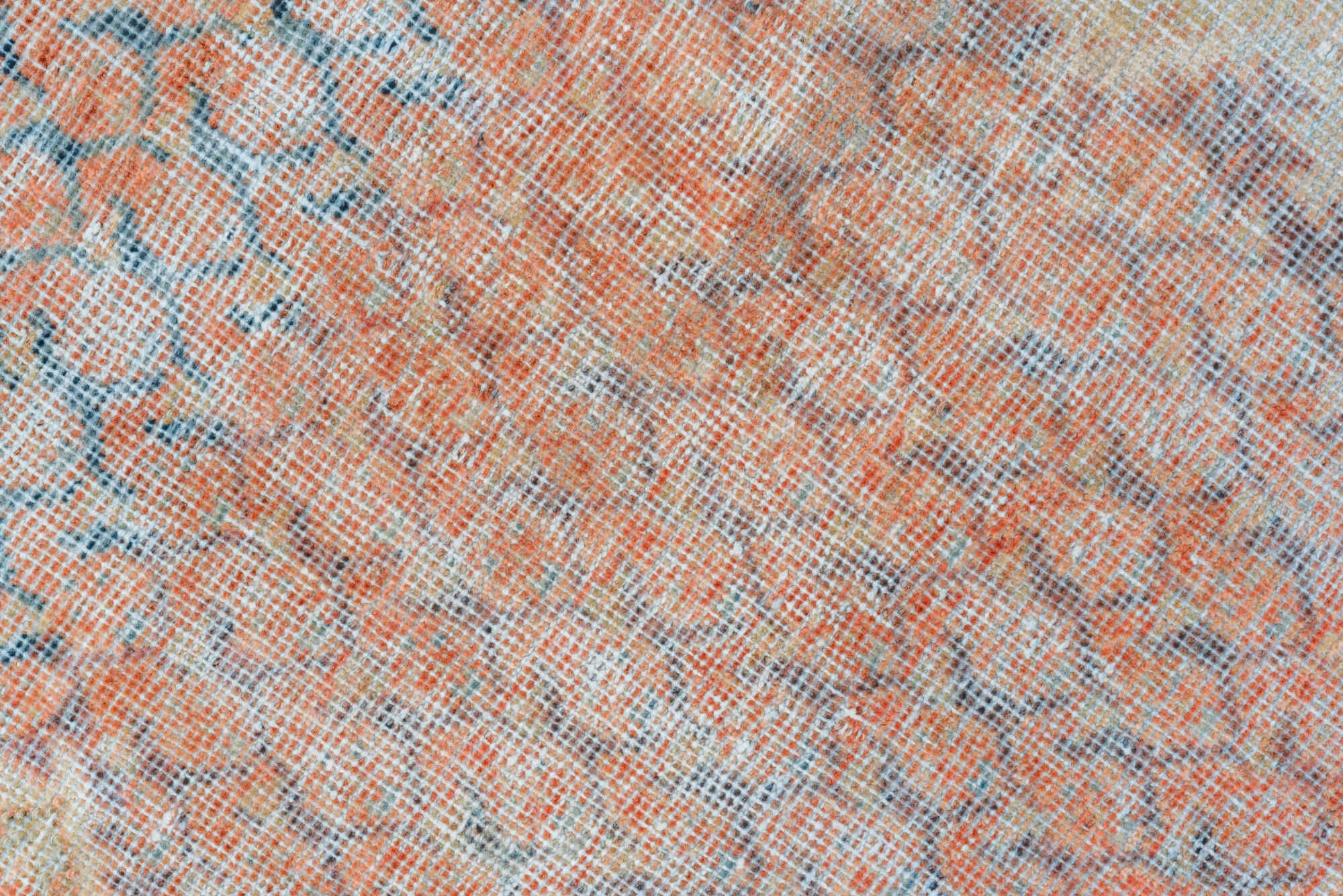 3' x 13' one-of-a-kind handmade vintage Mahal runner rug. Color palette: gray, pink, light gray, off-white, brown, silver