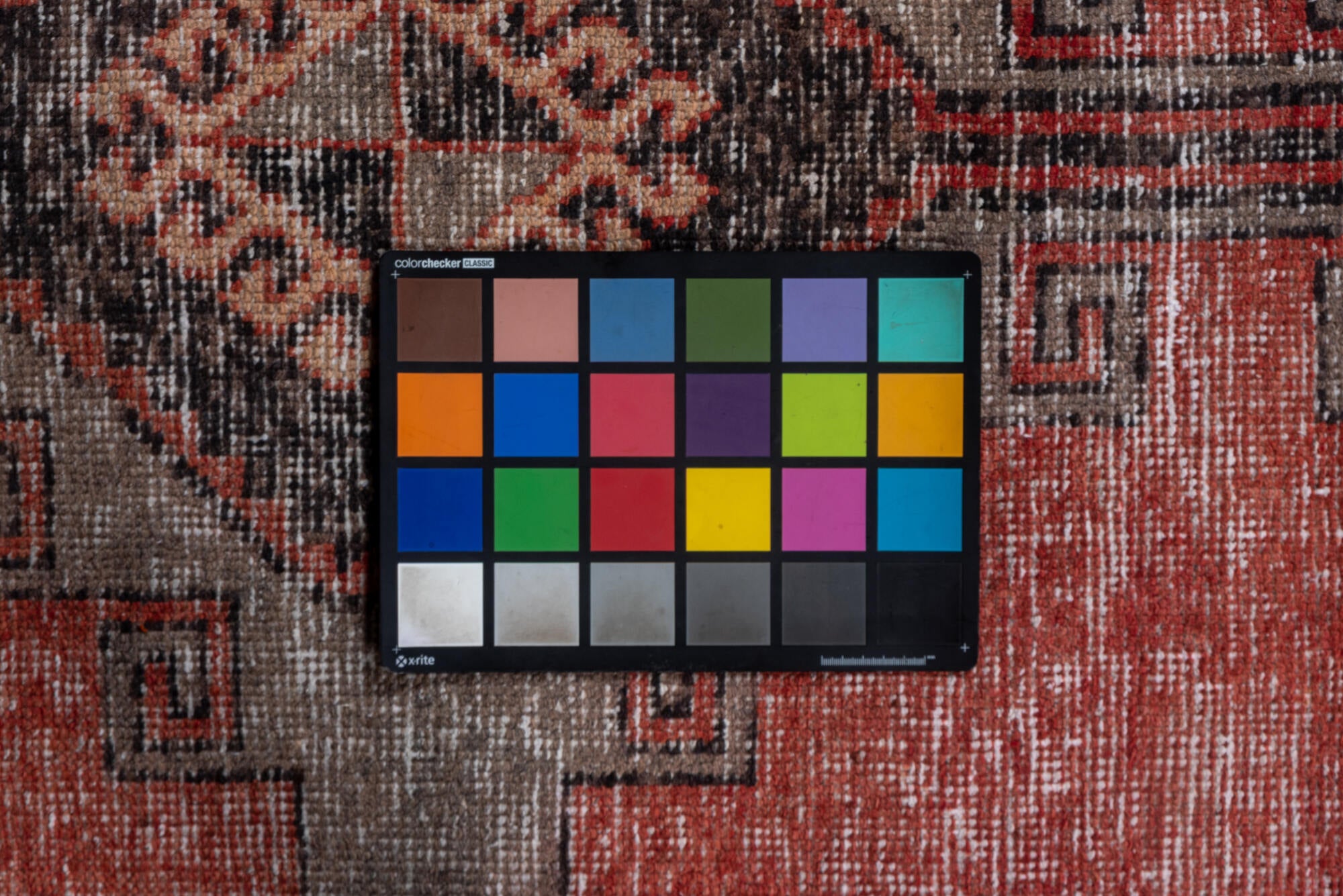 3' x 13' one-of-a-kind handmade vintage Oushak runner rug. Color palette: brown, gray, pink, red, redwood