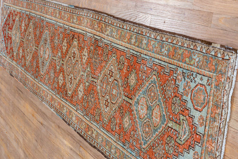 Vintage Heriz Runner Rug (2' x 10')