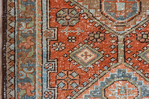 Vintage Heriz Runner Rug (2' x 10')