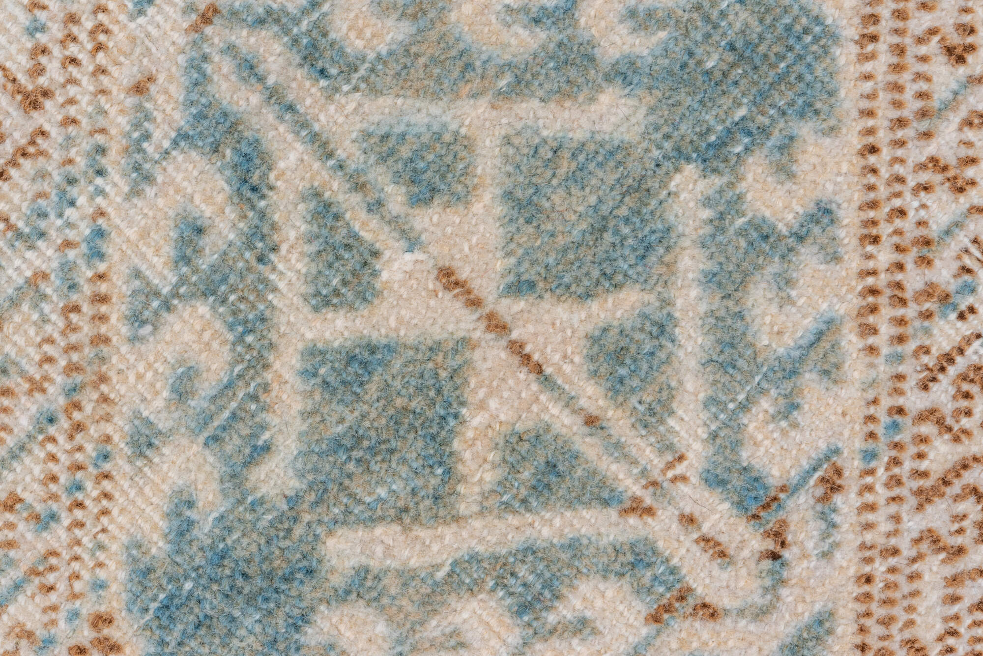 2' x 14' one-of-a-kind handmade vintage Sarab runner rug. Color palette: brown, dark gray, dim gray, gainsboro, gray