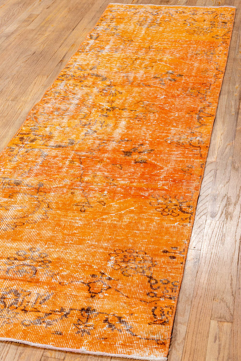 Vintage Overdyed Runner Rug (2' x 9')