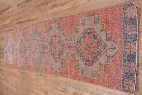 Vintage Oushak Runner Rug (2' x 11')